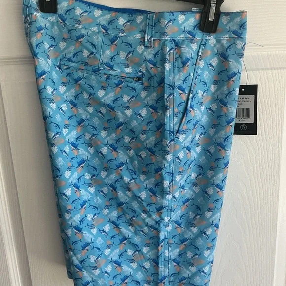 Scales Mens Lightweight Performance Marlin Fishing Shorts Sz 34 - Picture 3 of 3